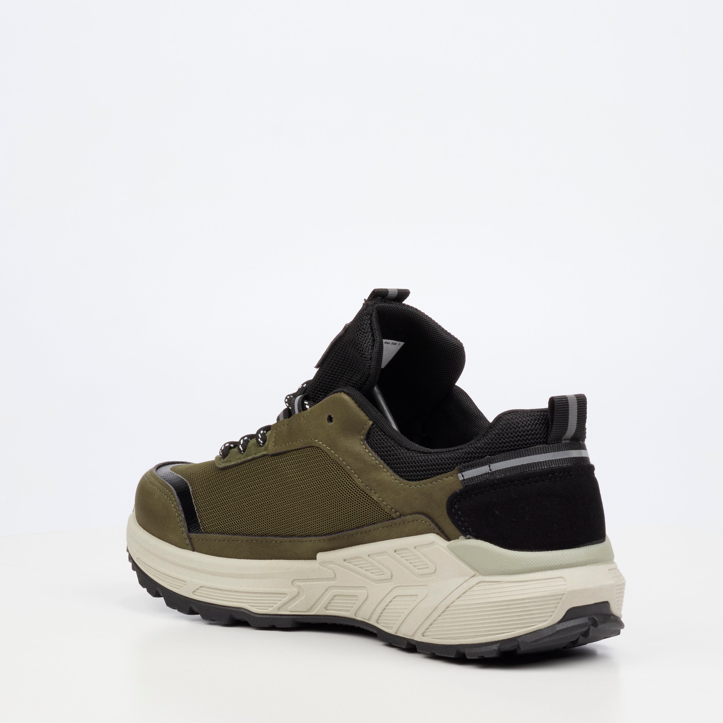 Urbanart Cessna 2 Nylon / Faux Wax Sneaker - Olive footwear Urbanart