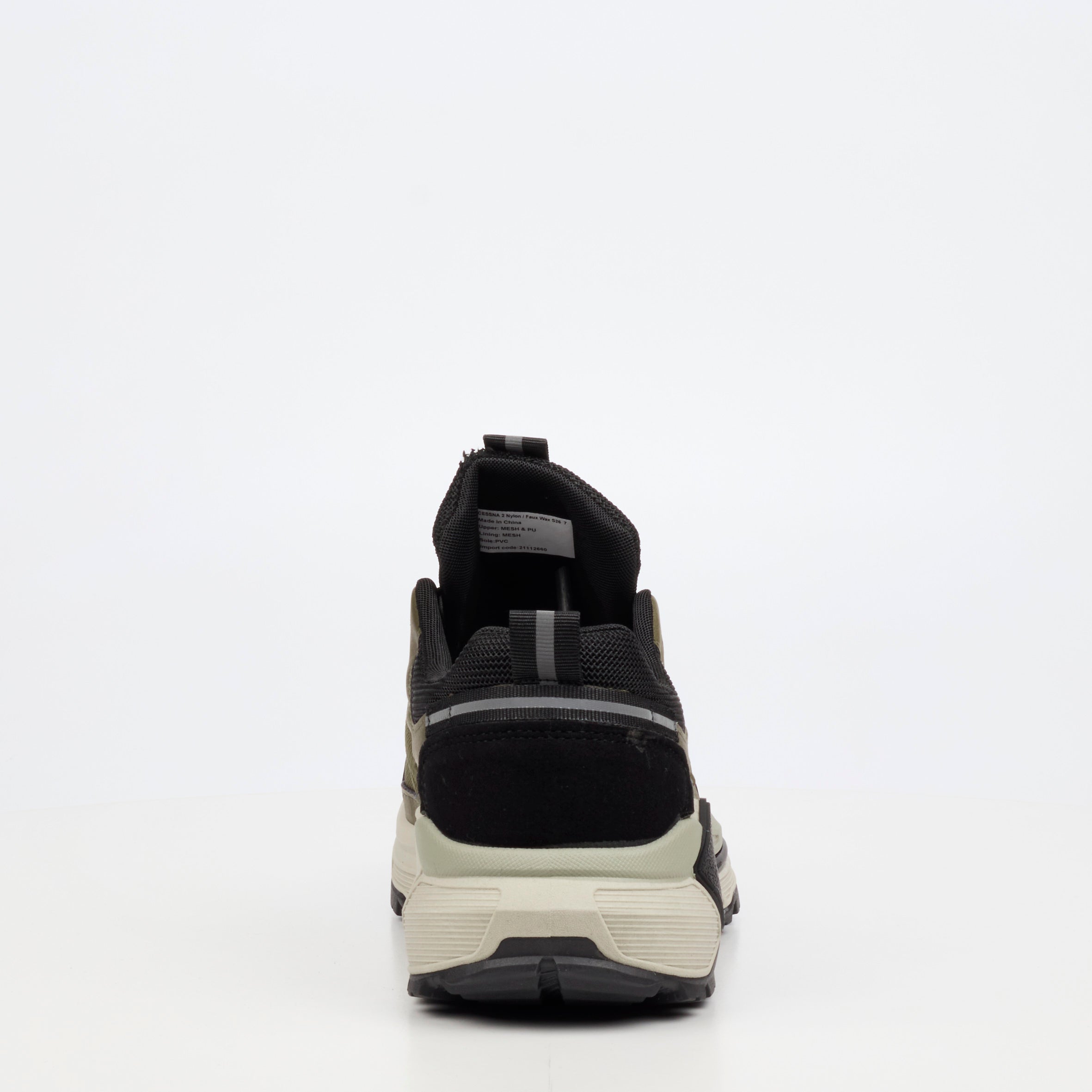 Urbanart Cessna 2 Nylon / Faux Wax Sneaker - Olive footwear Urbanart
