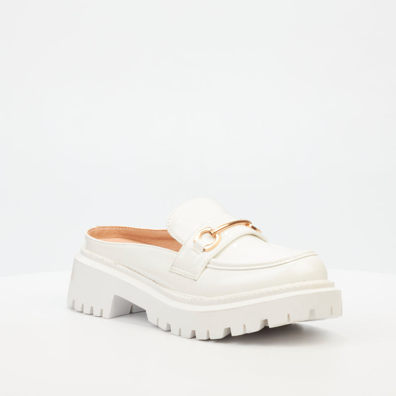 Rock & Co Chainz 16 Loafer - White footwear Rocknco   