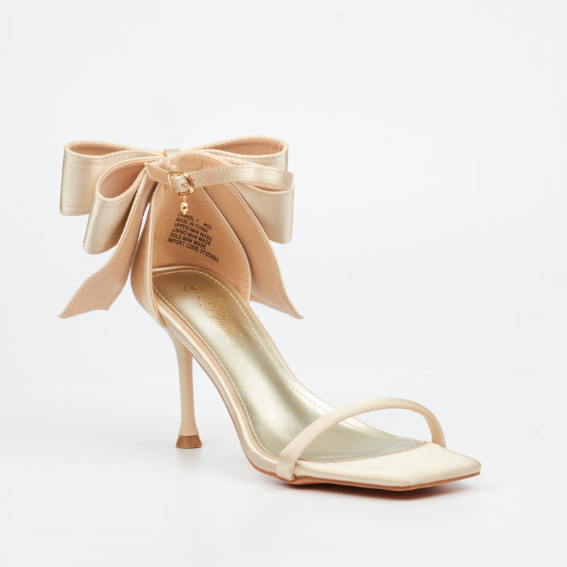 Miss Black Chanel 1 Heel - Champagne footwear Miss Black