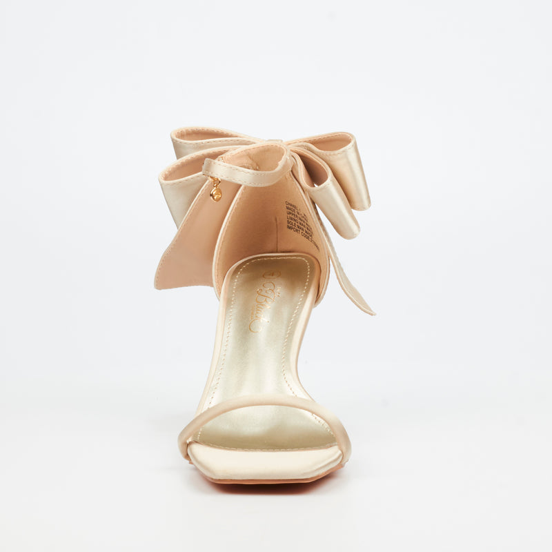 Miss Black Chanel 1 Heel - Champagne footwear Miss Black