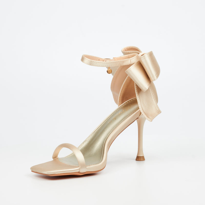 Miss Black Chanel 1 Heel - Champagne footwear Miss Black