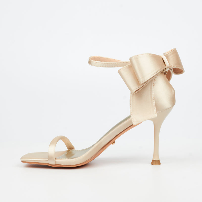 Miss Black Chanel 1 Heel - Champagne footwear Miss Black