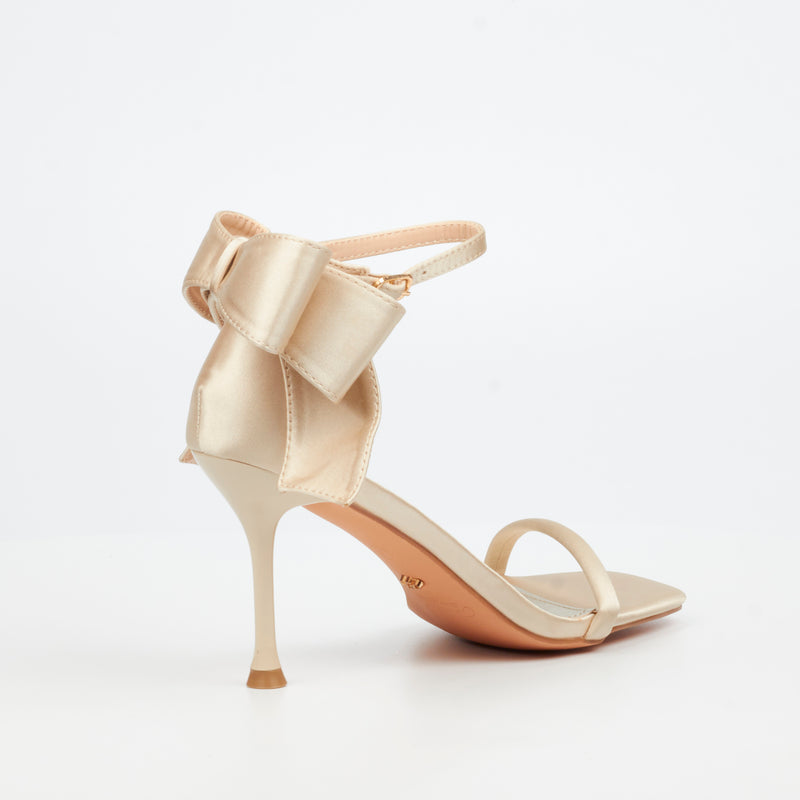 Miss Black Chanel 1 Heel - Champagne footwear Miss Black