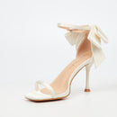 Miss Black Chanel 1 Heel - White