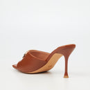 Miss Black Chanel 3 Heel - Tan footwear Miss Black