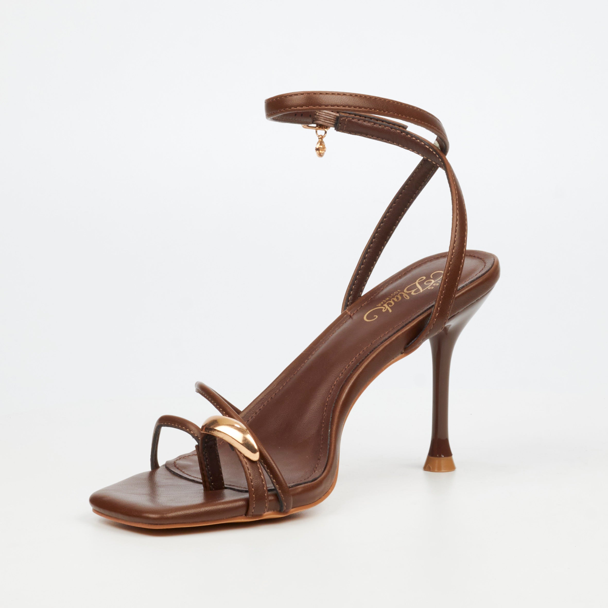 Miss Black Chanel 6 Heel - Chocolate