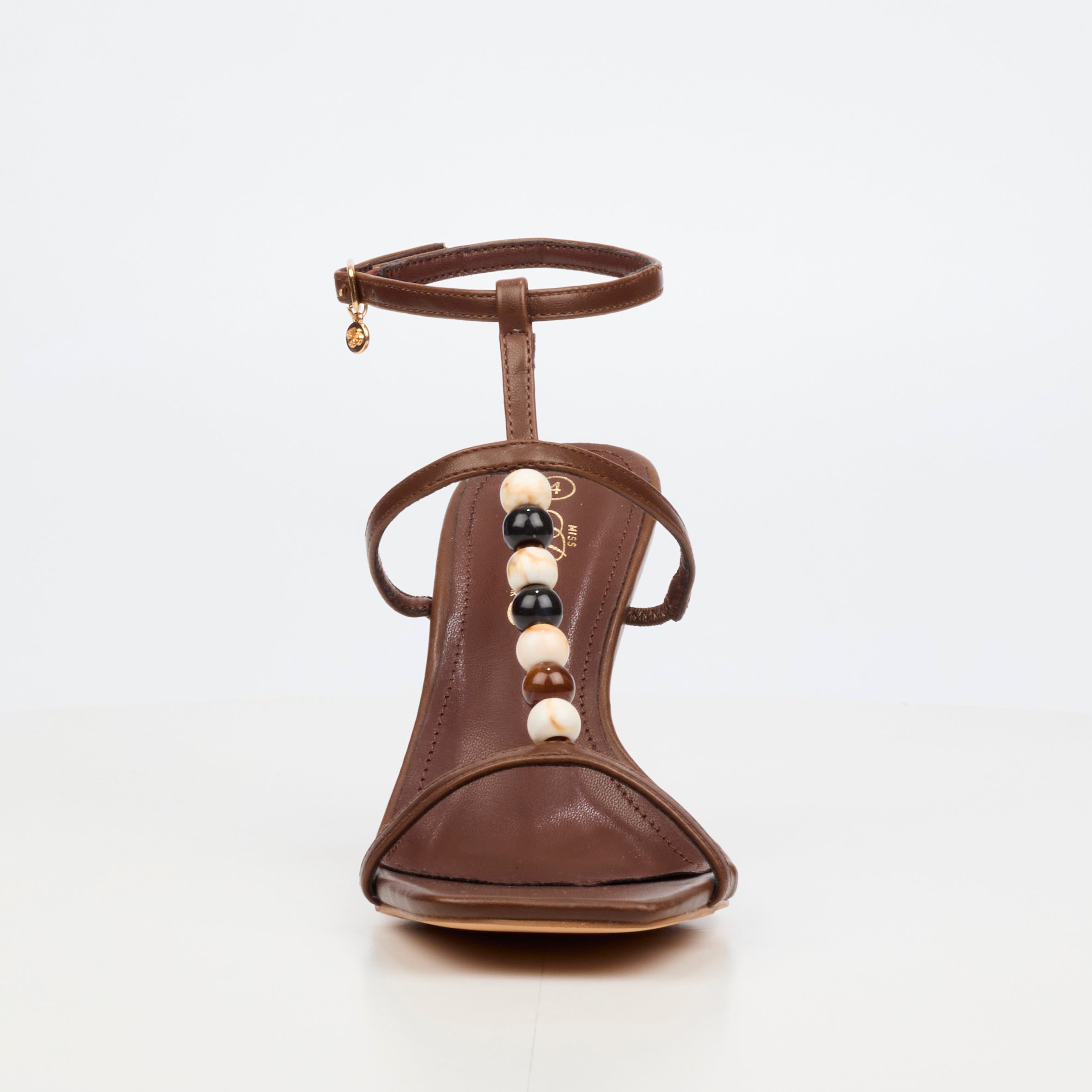 Miss Black Chanel 7 Heel - Chocolate