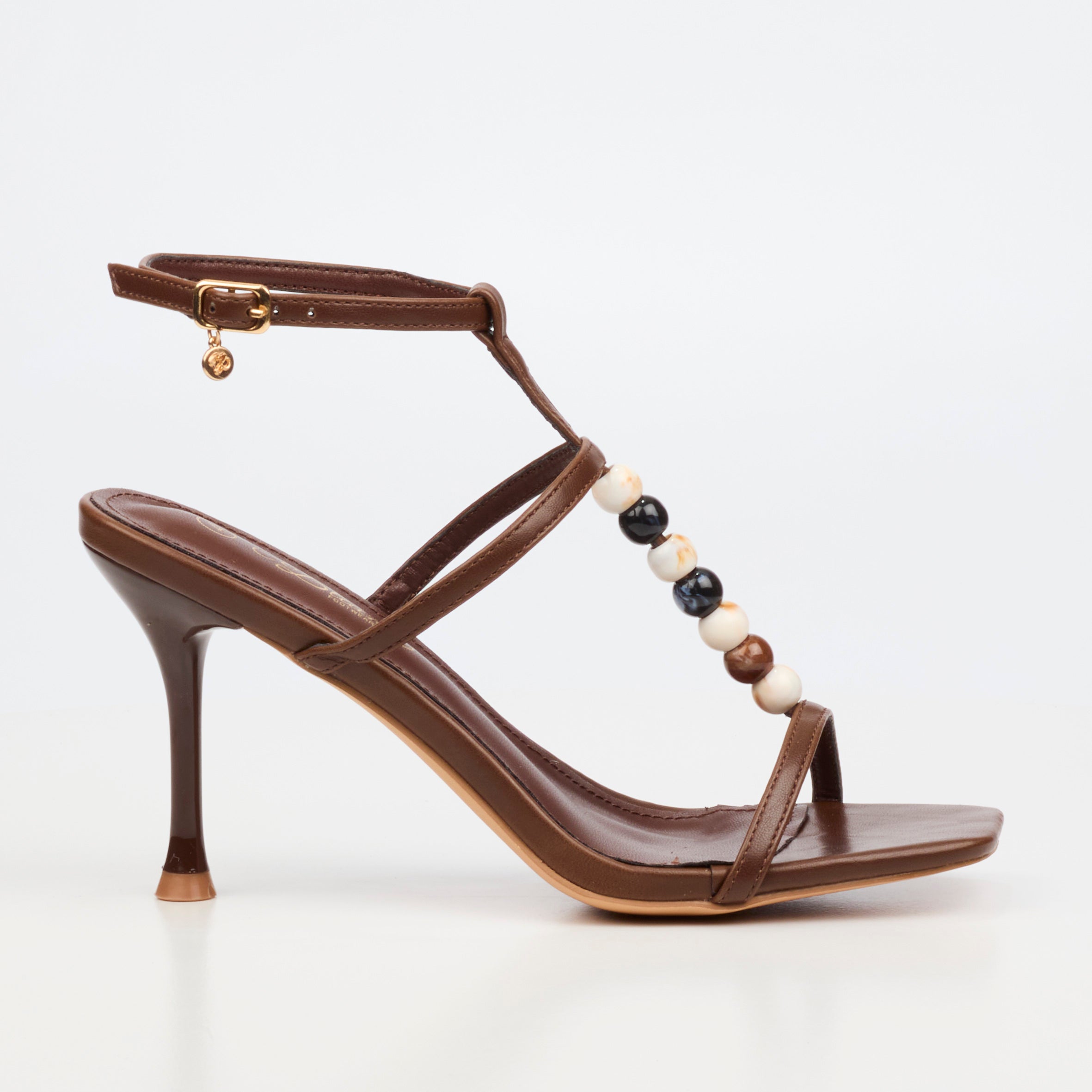Miss Black Chanel 7 Heel - Chocolate