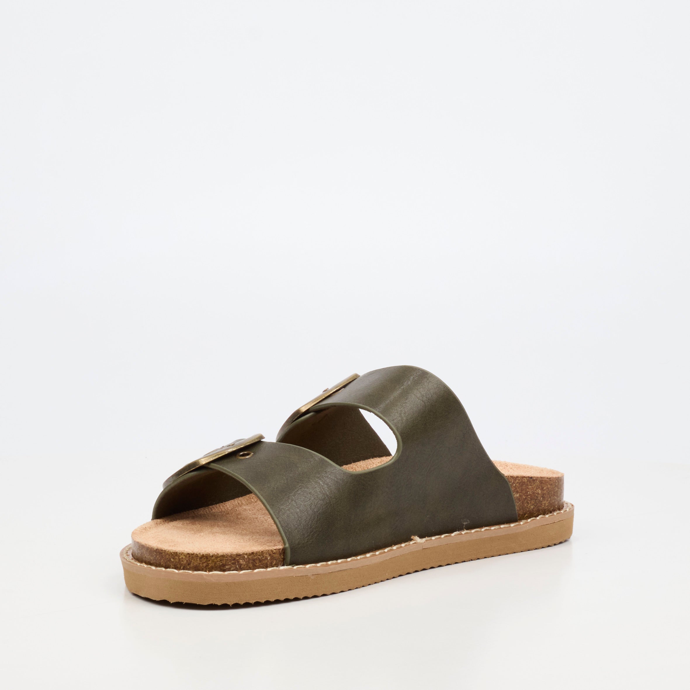 Butterfly Feet Charli 1 Flatform - Olive footwear Butterfly Feet