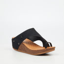 Butterfly Feet Cheyan 1 Wedge - Black footwear Butterfly Feet