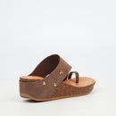 Butterfly Feet Cheyan 1 Wedge - Brown footwear Butterfly Feet