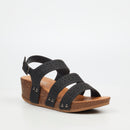 Butterfly Feet Cheyan 2 Wedge - Black footwear Butterfly Feet