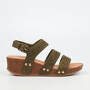 Butterfly Feet Cheyan 2 Wedge - Olive footwear Butterfly Feet