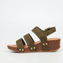 Butterfly Feet Cheyan 2 Wedge - Olive footwear Butterfly Feet
