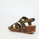Butterfly Feet Cheyan 2 Wedge - Olive footwear Butterfly Feet
