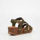 Butterfly Feet Cheyan 2 Wedge - Olive footwear Butterfly Feet