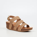 Butterfly Feet Cheyan 2 Wedge - Taupe footwear Butterfly Feet