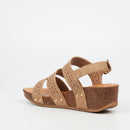 Butterfly Feet Cheyan 2 Wedge - Taupe footwear Butterfly Feet