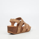 Butterfly Feet Cheyan 2 Wedge - Taupe footwear Butterfly Feet