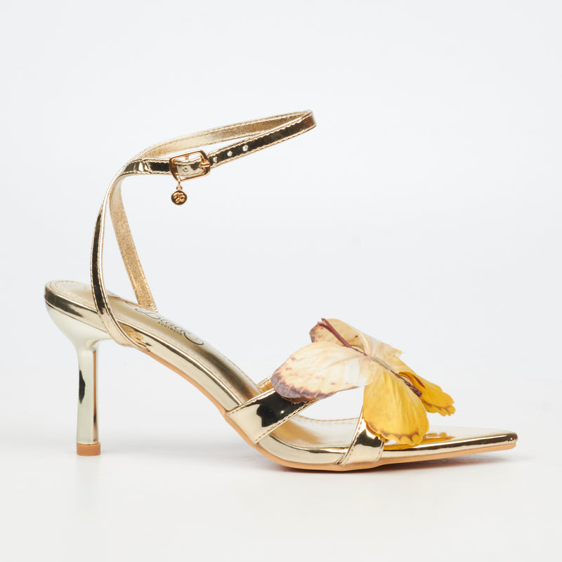Miss Black Chrysalis 1 Heel - Gold