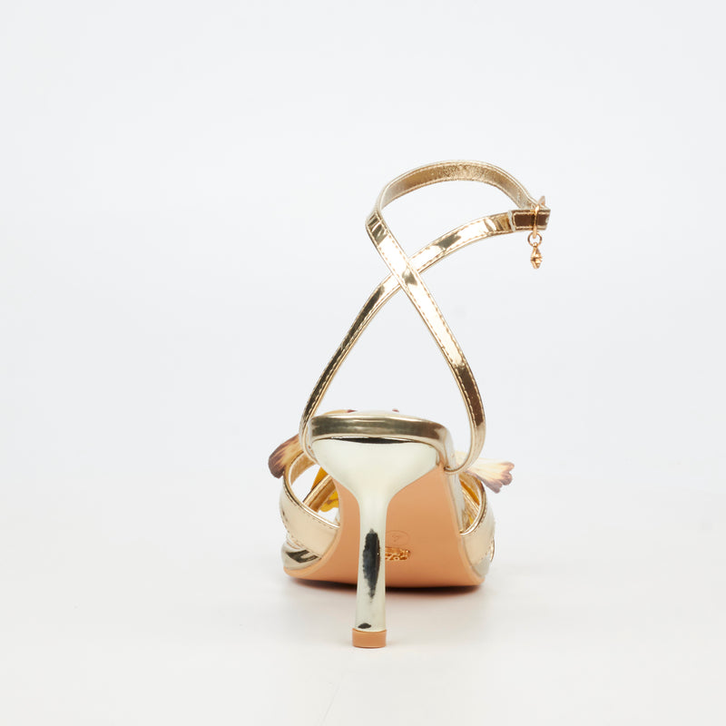 Miss Black Chrysalis 1 Heel - Gold