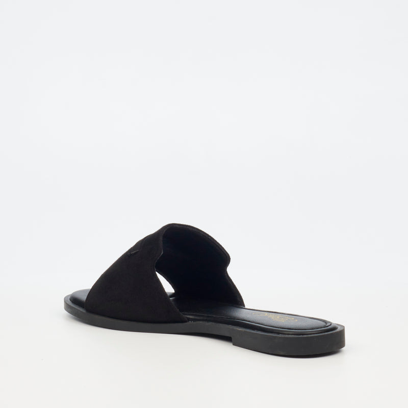 MIss Black Cilantro 1 Flat Sandal - Black footwear Miss Black   