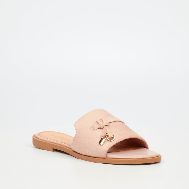 MIss Black Cilantro 1 Flat Sandal - Taupe footwear Miss Black   