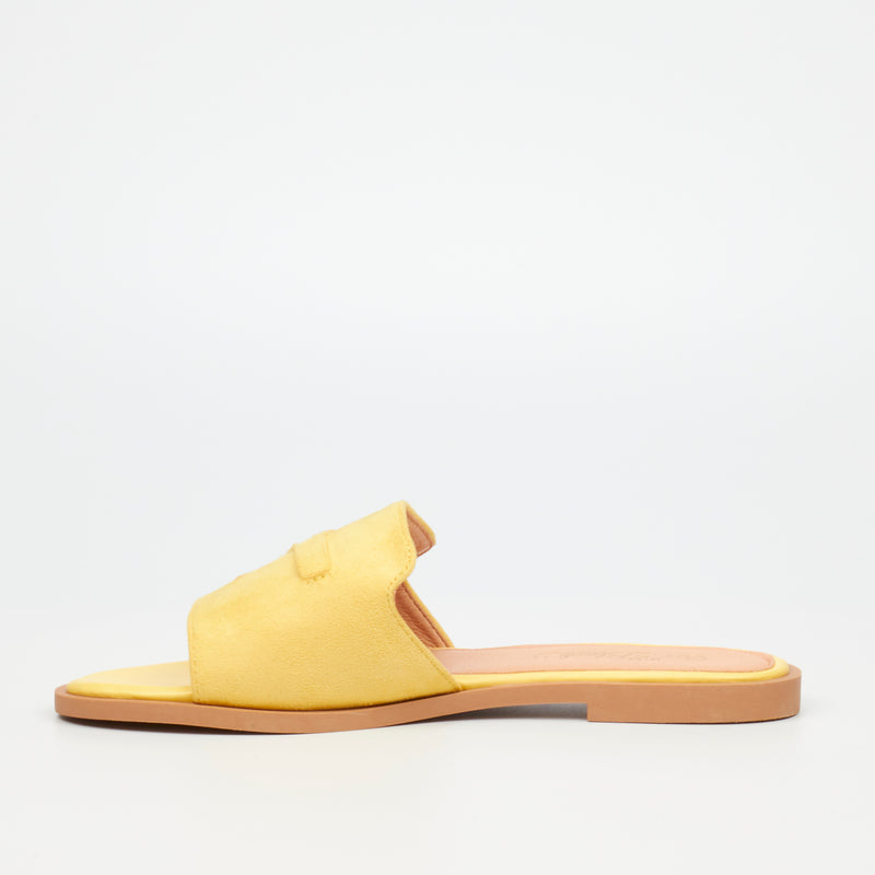 Miss Black Cilantro 1 Flat Sandal - Yellow footwear Miss Black   