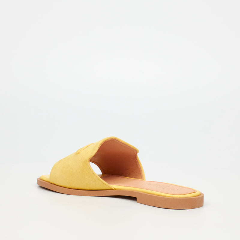 Miss Black Cilantro 1 Flat Sandal - Yellow footwear Miss Black   