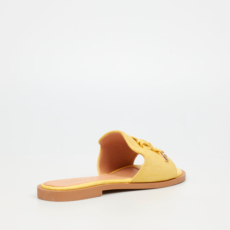 Miss Black Cilantro 1 Flat Sandal - Yellow footwear Miss Black   