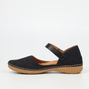 Butterfly Classics Cindi 1 Faux Nubuck Pump - Black footwear Butterfly Classics