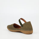 Butterfly Classics Cindi 1 Faux Nubuck Pump - Olive footwear Butterfly Classics