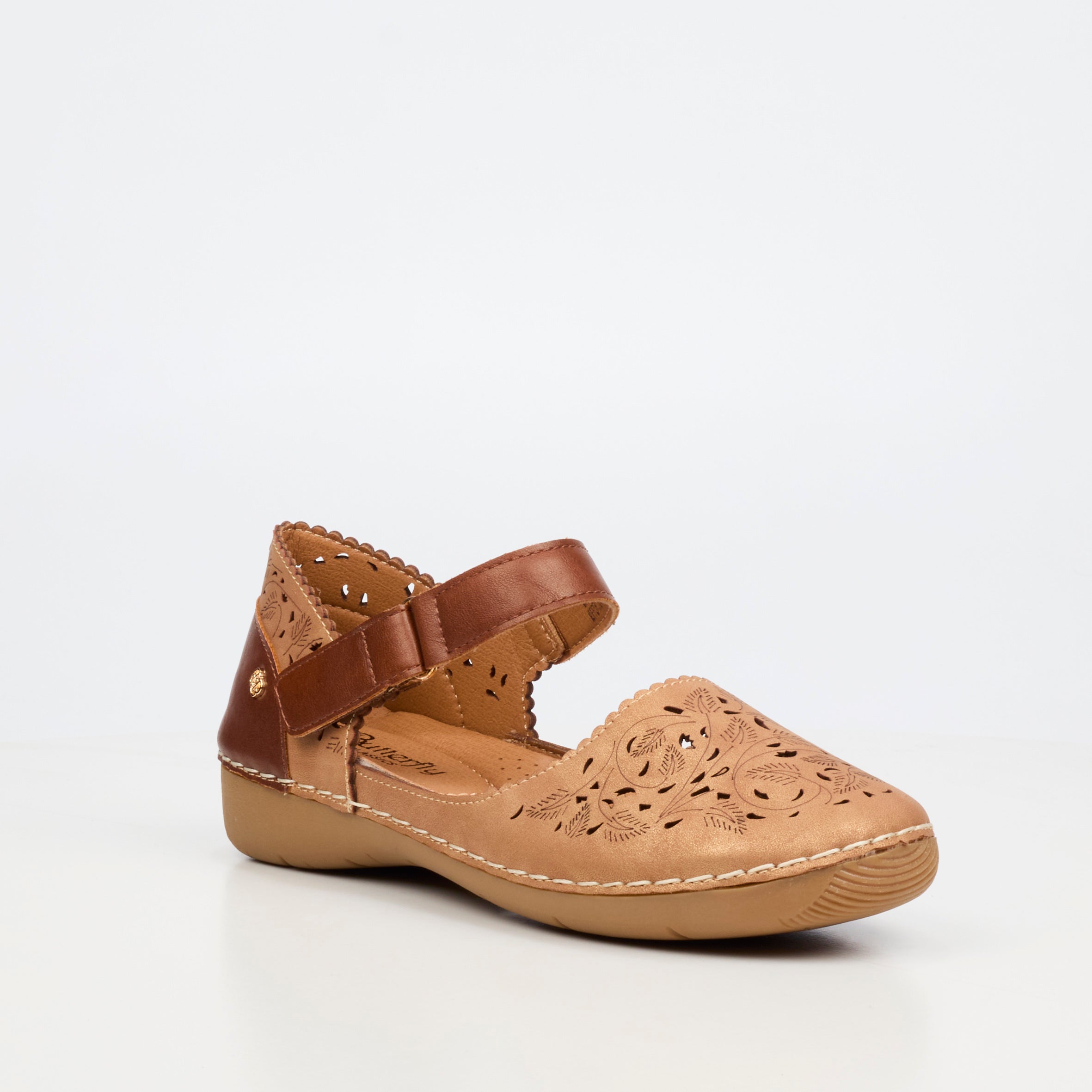 Butterfly Classics Cindi 7 Pump - Tan footwear Butterfly Classics