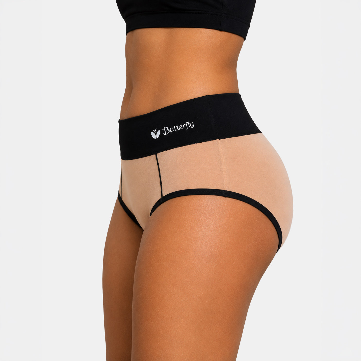 Butterfly Briefs High Waisted Briefs 3 Pack – Classic Neutrals underwear Butterfly Feet