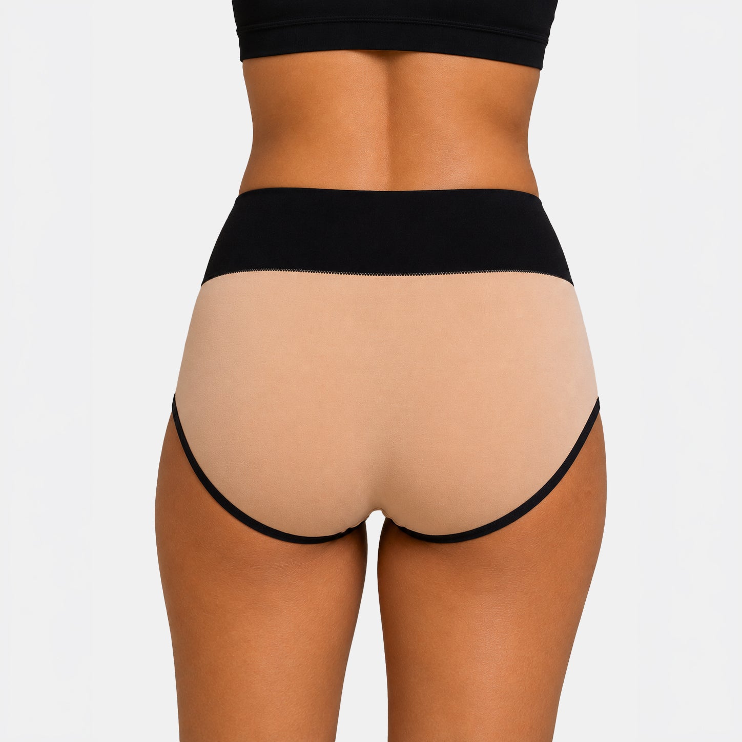 Butterfly Feet High Waisted Briefs – Classic Neutrals (2 x Nude, 1 x Black) underwear Butterfly Feet