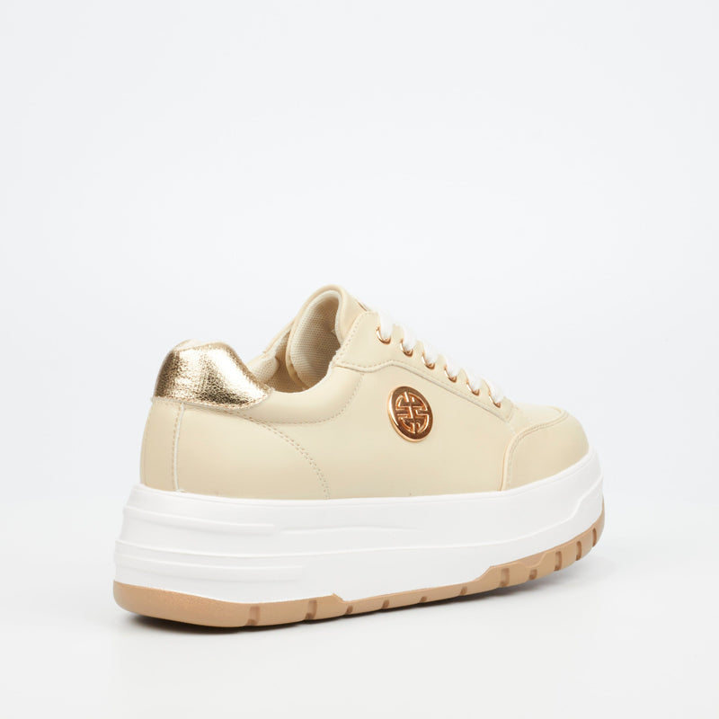 Miss Black Coach 1 Sneaker - Nude footwear Miss Black   