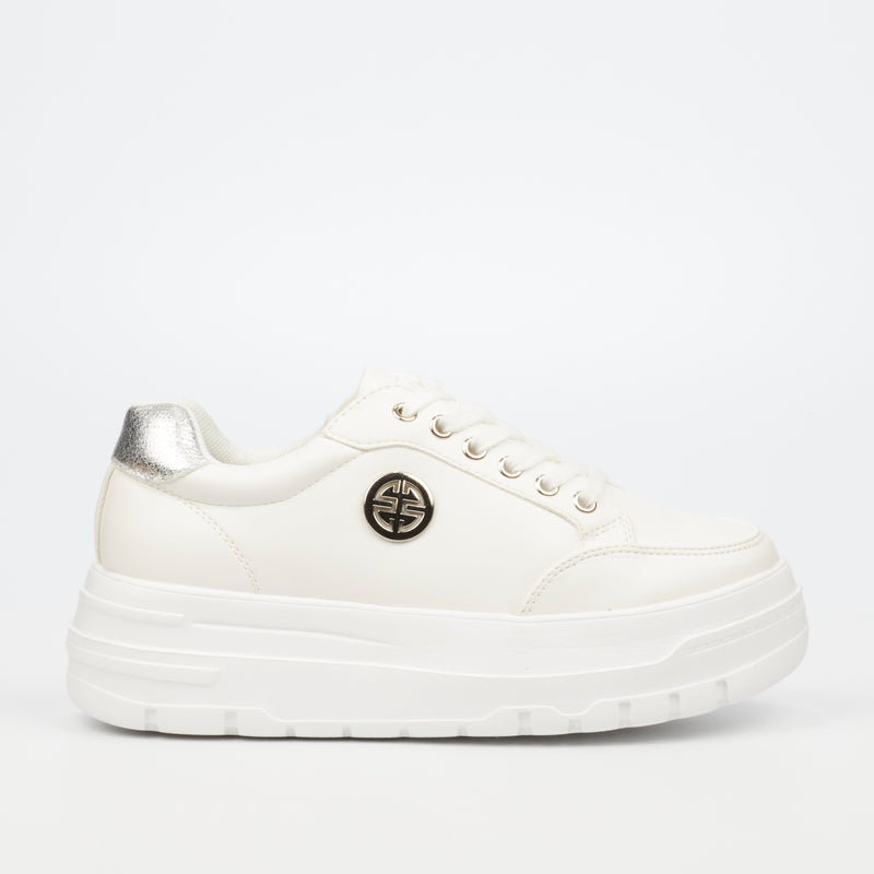 Miss Black Coach 1 Sneaker - White footwear Miss Black   