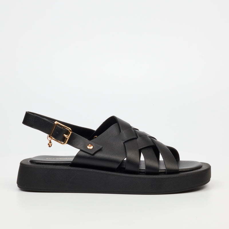 Viabeach Coconut 10 Sandal - Black footwear Viabeach   