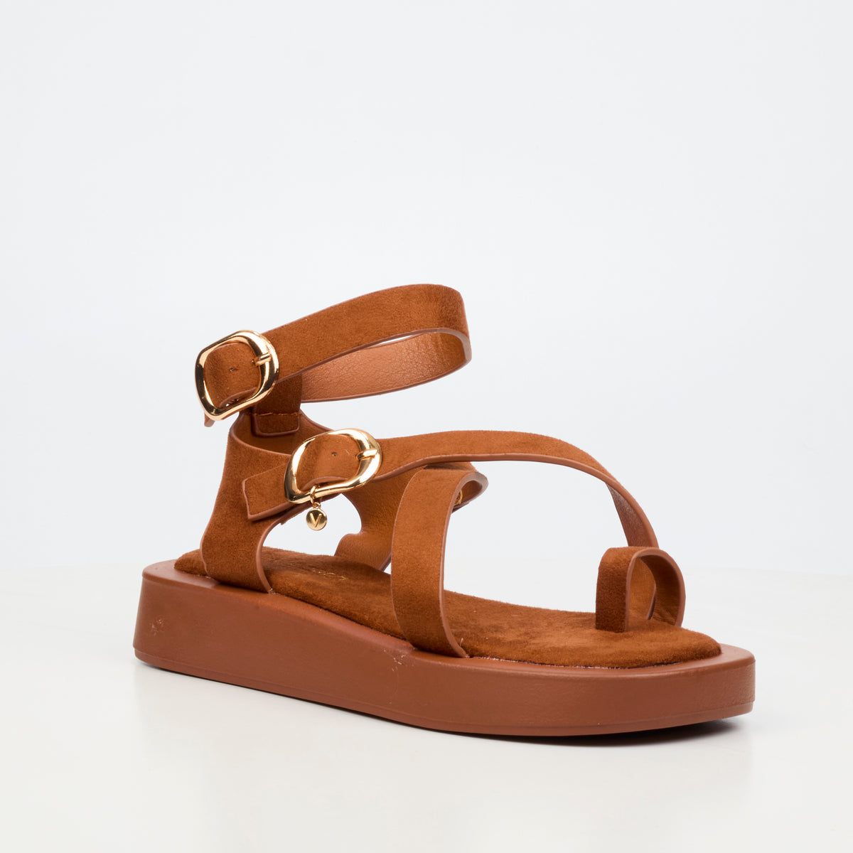 Viabeach Coconut 15 Flat Sandal - Tan footwear Viabeach