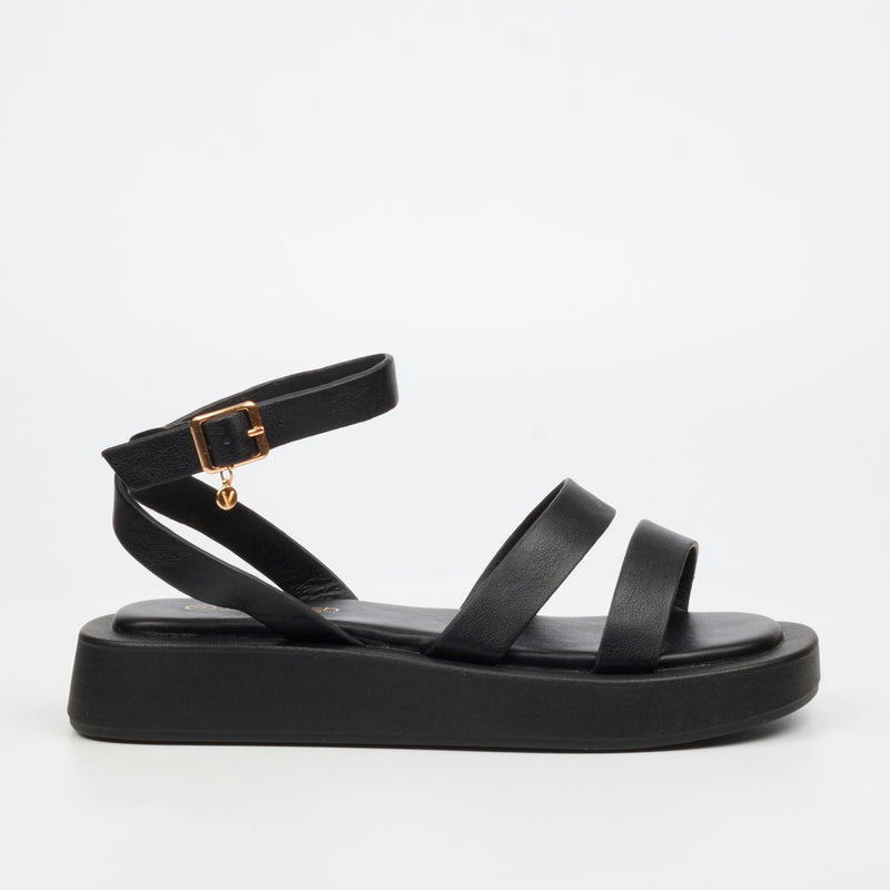Viabeach Coconut 34 Sandal - Black footwear Viabeach