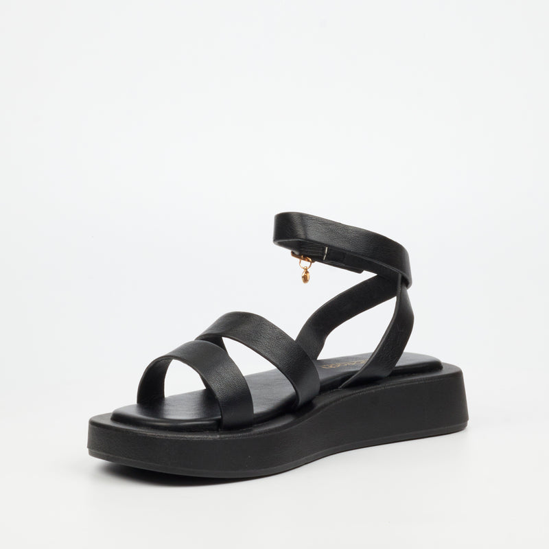 Viabeach Coconut 34 Sandal - Black footwear Viabeach