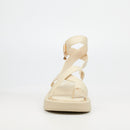 Viabeach Coconut 7 Flat Sandal - Bone footwear Viabeach