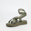 Viabeach Coconut 7 Flat Sandal - Khaki footwear Viabeach