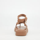 Viabeach Coconut 7 Flat Sandal - Taupe footwear Viabeach
