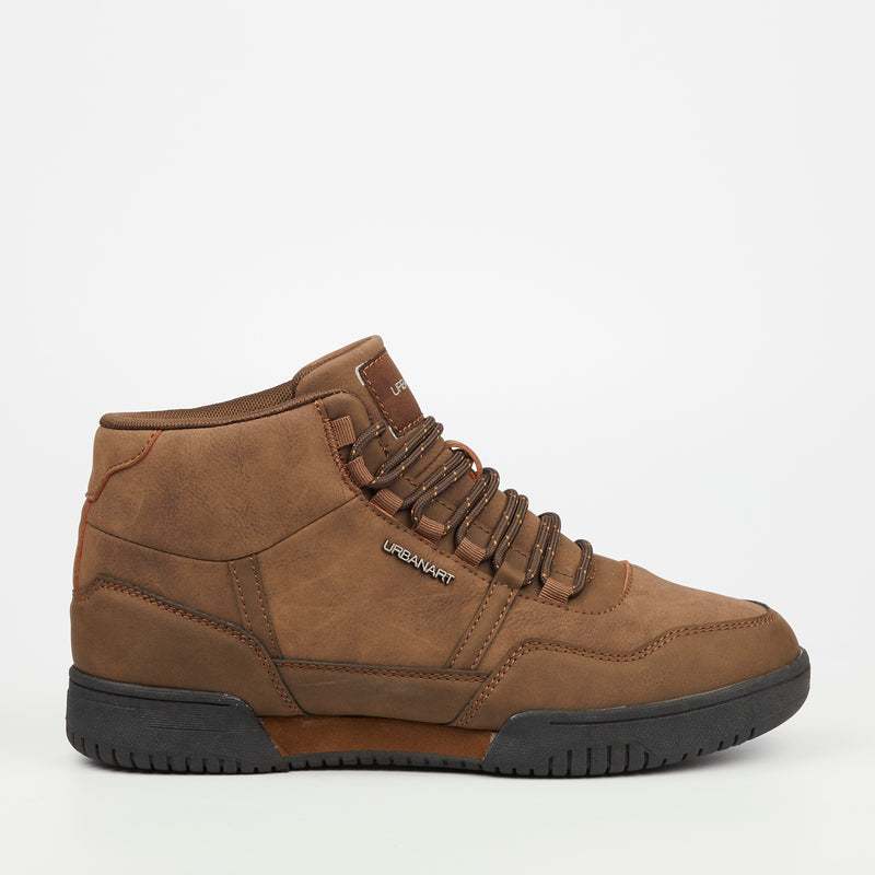 Urbanart Conti 11 Faux Nubuck Sneaker - Chocolate footwear Urbanart   