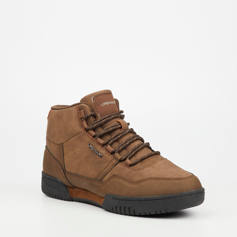 Urbanart Conti 11 Faux Nubuck Sneaker - Chocolate footwear Urbanart   