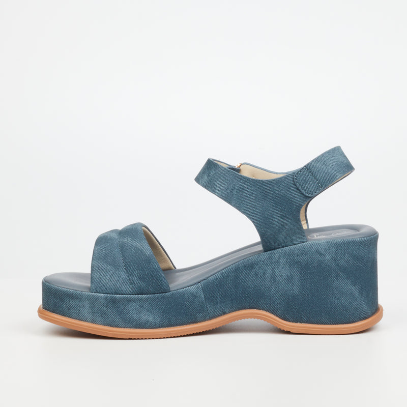 Butterfly Feet Corey 2 Wedge - Navy footwear Butterfly Feet   