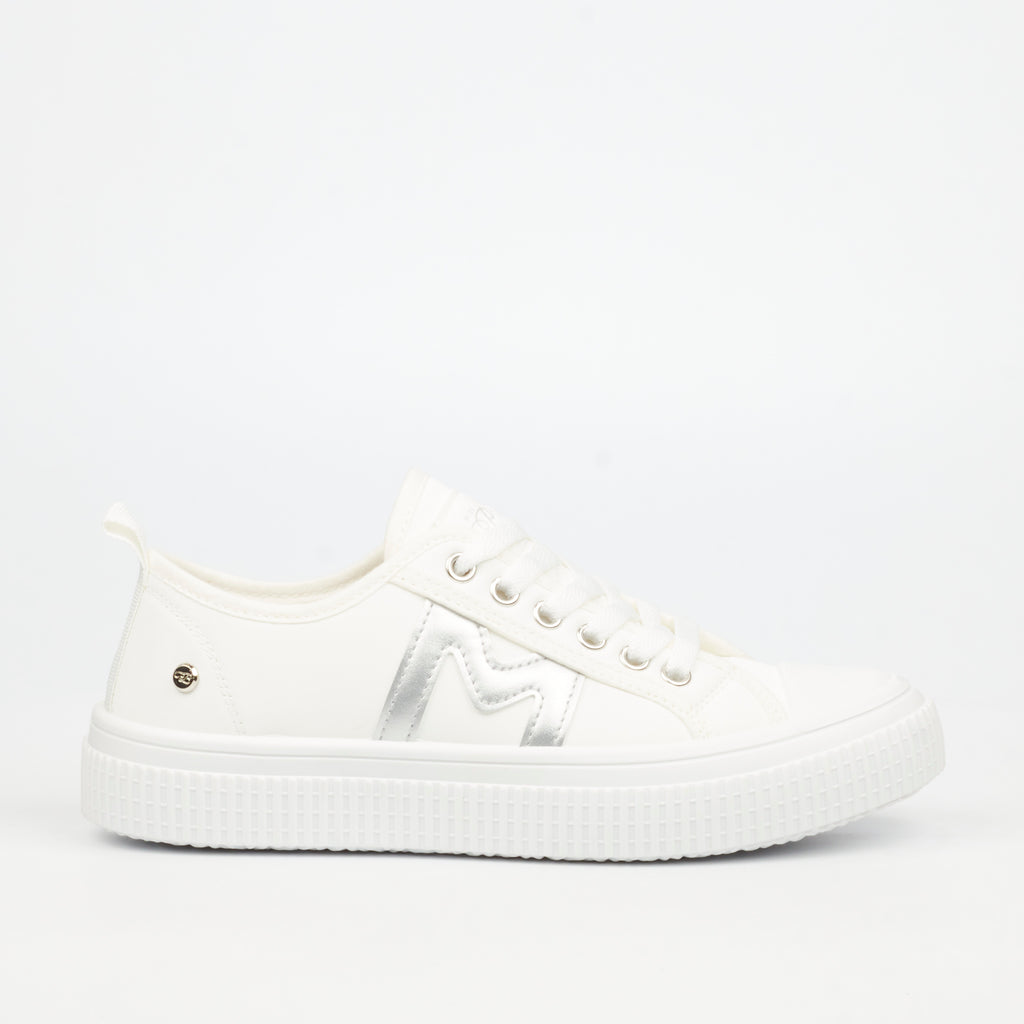 Miss Black Cortado 1 Sneaker - White footwear Miss Black