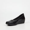Butterfly Classics Cosetta 1 Faux Leather Low Wedge - Black footwear Butterfly Classics